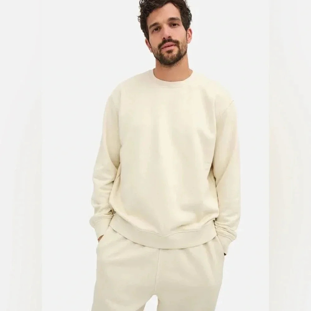 Mate The Label Men's Organic Fleece Crew Neck Sweatshirt Size M/L‎
